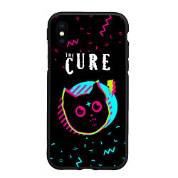 Чехол iPhone XS Max матовый The Cure - rock star cat