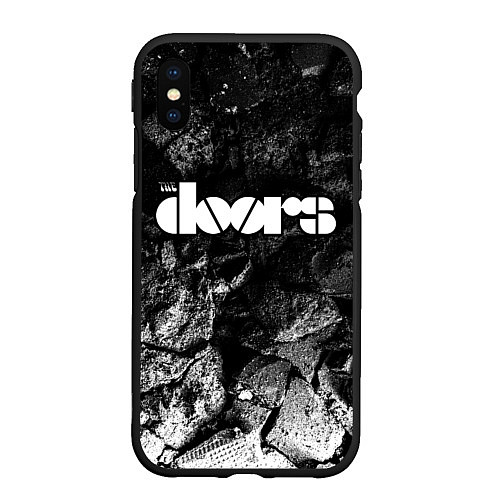 Чехол iPhone XS Max матовый The Doors black graphite / 3D-Черный – фото 1