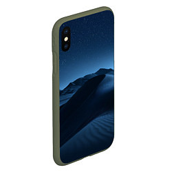 Чехол iPhone XS Max матовый Дюна - звездное небо, цвет: 3D-темно-зеленый — фото 2