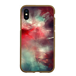 Чехол iPhone XS Max матовый Космическая аномалия, цвет: 3D-коричневый