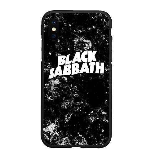 Чехол iPhone XS Max матовый Black Sabbath black ice / 3D-Черный – фото 1