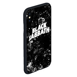 Чехол iPhone XS Max матовый Black Sabbath black ice, цвет: 3D-черный — фото 2