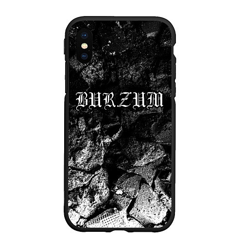 Чехол iPhone XS Max матовый Burzum black graphite / 3D-Черный – фото 1