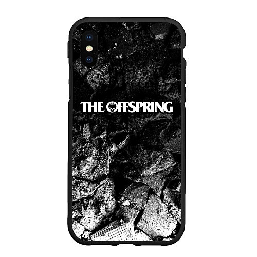 Чехол iPhone XS Max матовый The Offspring black graphite / 3D-Черный – фото 1