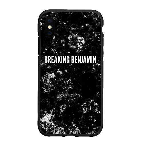 Чехол iPhone XS Max матовый Breaking Benjamin black ice / 3D-Черный – фото 1