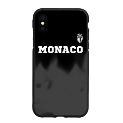 Чехол iPhone XS Max матовый Monaco sport на темном фоне посередине, цвет: 3D-черный