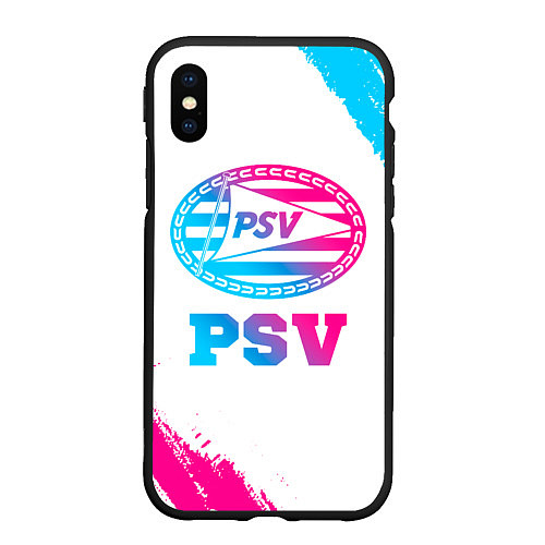 Чехол iPhone XS Max матовый PSV neon gradient style / 3D-Черный – фото 1