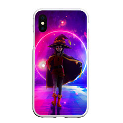 Чехол iPhone XS Max матовый Konosuba Мэгумин cute, цвет: 3D-белый