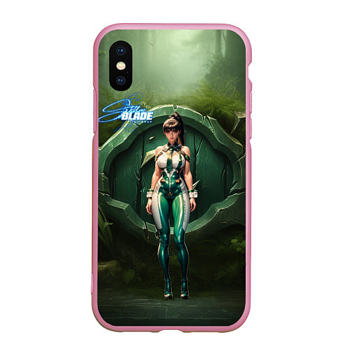 Чехол iPhone XS Max матовый Stellar Blade Eve girl / 3D-Розовый – фото 1