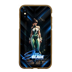 Чехол iPhone XS Max матовый Stellar Blade Eve в полный рост, цвет: 3D-коричневый