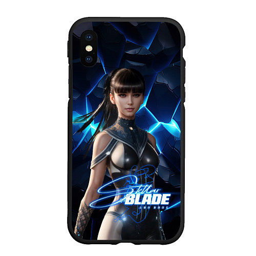 Чехол iPhone XS Max матовый Stellar Blade Eve ледяная стена / 3D-Черный – фото 1