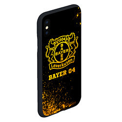 Чехол iPhone XS Max матовый Bayer 04 - gold gradient, цвет: 3D-черный — фото 2