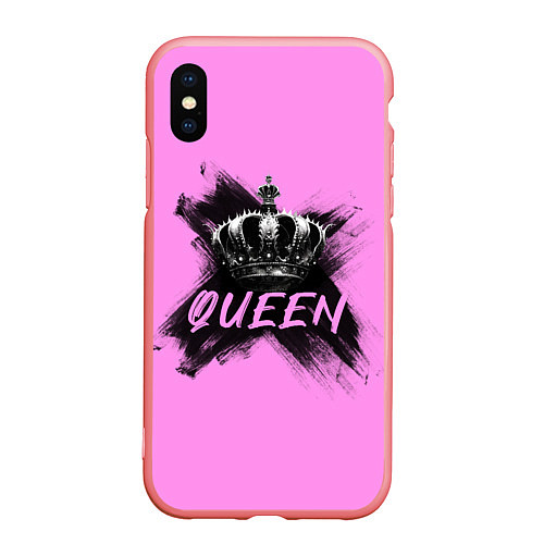 Чехол iPhone XS Max матовый Королева - корона / 3D-Баблгам – фото 1