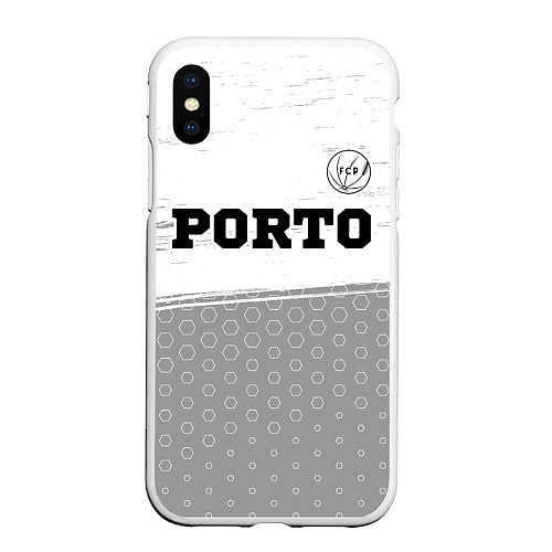 Чехол iPhone XS Max матовый Porto sport на светлом фоне посередине / 3D-Белый – фото 1