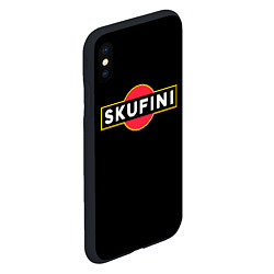 Чехол iPhone XS Max матовый Skufini, цвет: 3D-черный — фото 2