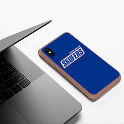 Чехол iPhone XS Max матовый Skufers, цвет: 3D-коричневый — фото 2