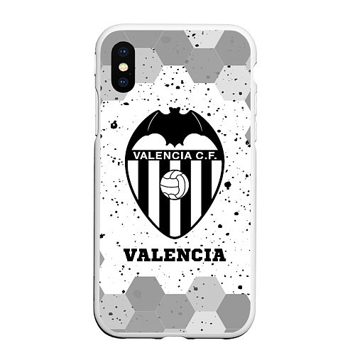 Чехол iPhone XS Max матовый Valencia sport на светлом фоне / 3D-Белый – фото 1