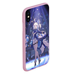 Чехол iPhone XS Max матовый Genshin Impact Furina servants, цвет: 3D-розовый — фото 2