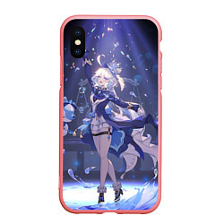 Чехол iPhone XS Max матовый Genshin Impact Furina servants, цвет: 3D-баблгам