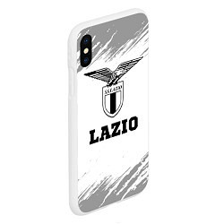 Чехол iPhone XS Max матовый Lazio sport на светлом фоне, цвет: 3D-белый — фото 2