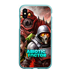 Чехол iPhone XS Max матовый Abiotic Factor и разные монстры