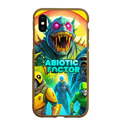 Чехол iPhone XS Max матовый Abiotic Factor яркие монстры