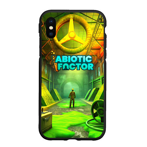 Чехол iPhone XS Max матовый Abiotic Factor атомный завод / 3D-Черный – фото 1