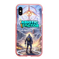 Чехол iPhone XS Max матовый Abiotic Factor атомный завод