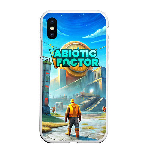 Чехол iPhone XS Max матовый Abiotic Factor атомный завод / 3D-Белый – фото 1