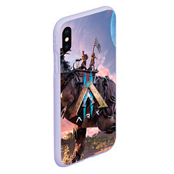 Чехол iPhone XS Max матовый Вин Дизель ark 2, цвет: 3D-светло-сиреневый — фото 2