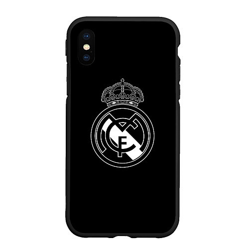 Чехол iPhone XS Max матовый Barcelona fc sport club / 3D-Черный – фото 1