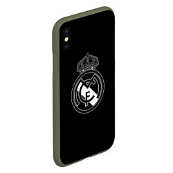 Чехол iPhone XS Max матовый Barcelona fc sport club, цвет: 3D-темно-зеленый — фото 2