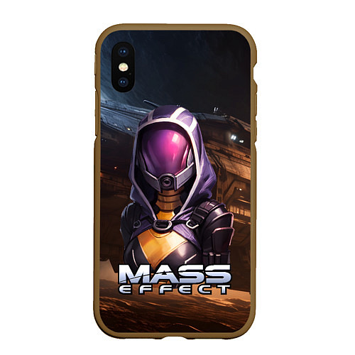 Чехол iPhone XS Max матовый Mass Effect ТалиЗора аватар / 3D-Коричневый – фото 1