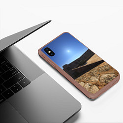 Чехол iPhone XS Max матовый Dust2 full 3d 4k, цвет: 3D-коричневый — фото 2