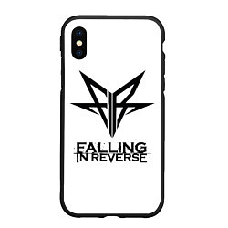 Чехол iPhone XS Max матовый Falling in Reverse band logo