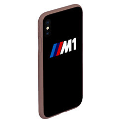 Чехол iPhone XS Max матовый BMW m1 logo, цвет: 3D-коричневый — фото 2