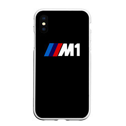 Чехол iPhone XS Max матовый BMW m1 logo