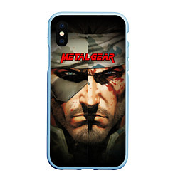 Чехол iPhone XS Max матовый Metal gear Venom Snake, цвет: 3D-голубой