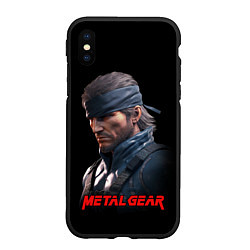 Чехол iPhone XS Max матовый Веном Снейк из игры Metal gear, цвет: 3D-черный