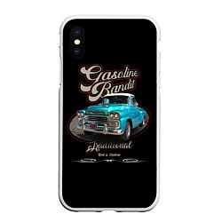 Чехол iPhone XS Max матовый Винтажный пикап Chevrolet Apache 1959 года, цвет: 3D-белый