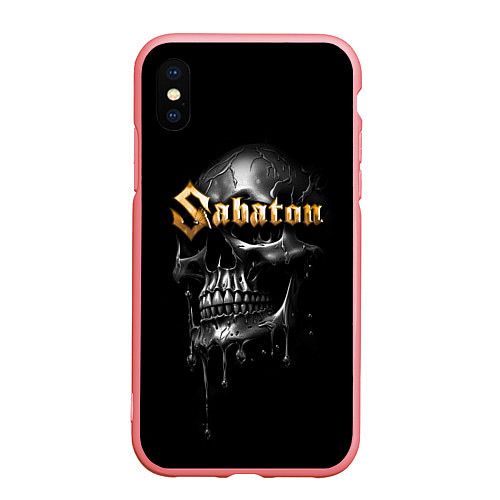 Чехол iPhone XS Max матовый Sabaton - rock group / 3D-Баблгам – фото 1