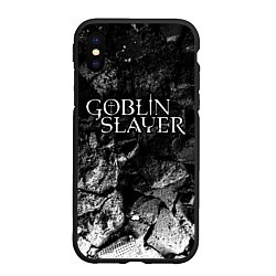 Чехол iPhone XS Max матовый Goblin Slayer black graphite, цвет: 3D-черный
