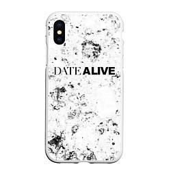 Чехол iPhone XS Max матовый Date A Live dirty ice, цвет: 3D-белый