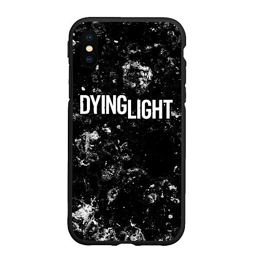 Чехол iPhone XS Max матовый Dying Light black ice / 3D-Черный – фото 1