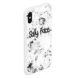 Чехол iPhone XS Max матовый Sally Face dirty ice, цвет: 3D-белый — фото 2