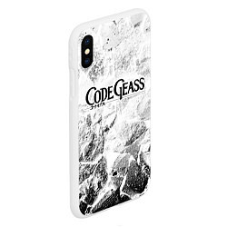 Чехол iPhone XS Max матовый Code Geass white graphite, цвет: 3D-белый — фото 2