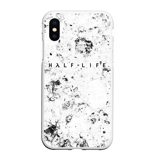 Чехол iPhone XS Max матовый Half-Life dirty ice / 3D-Белый – фото 1