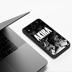 Чехол iPhone XS Max матовый Akira black graphite, цвет: 3D-черный — фото 2