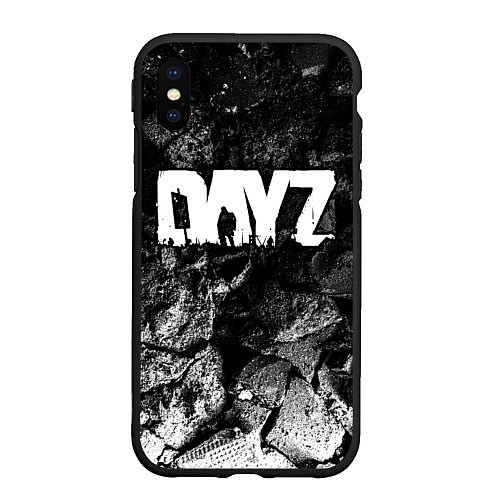 Чехол iPhone XS Max матовый DayZ black graphite / 3D-Черный – фото 1