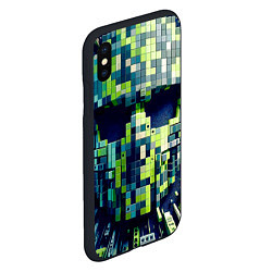 Чехол iPhone XS Max матовый Cyber face - ai art fantasy, цвет: 3D-черный — фото 2